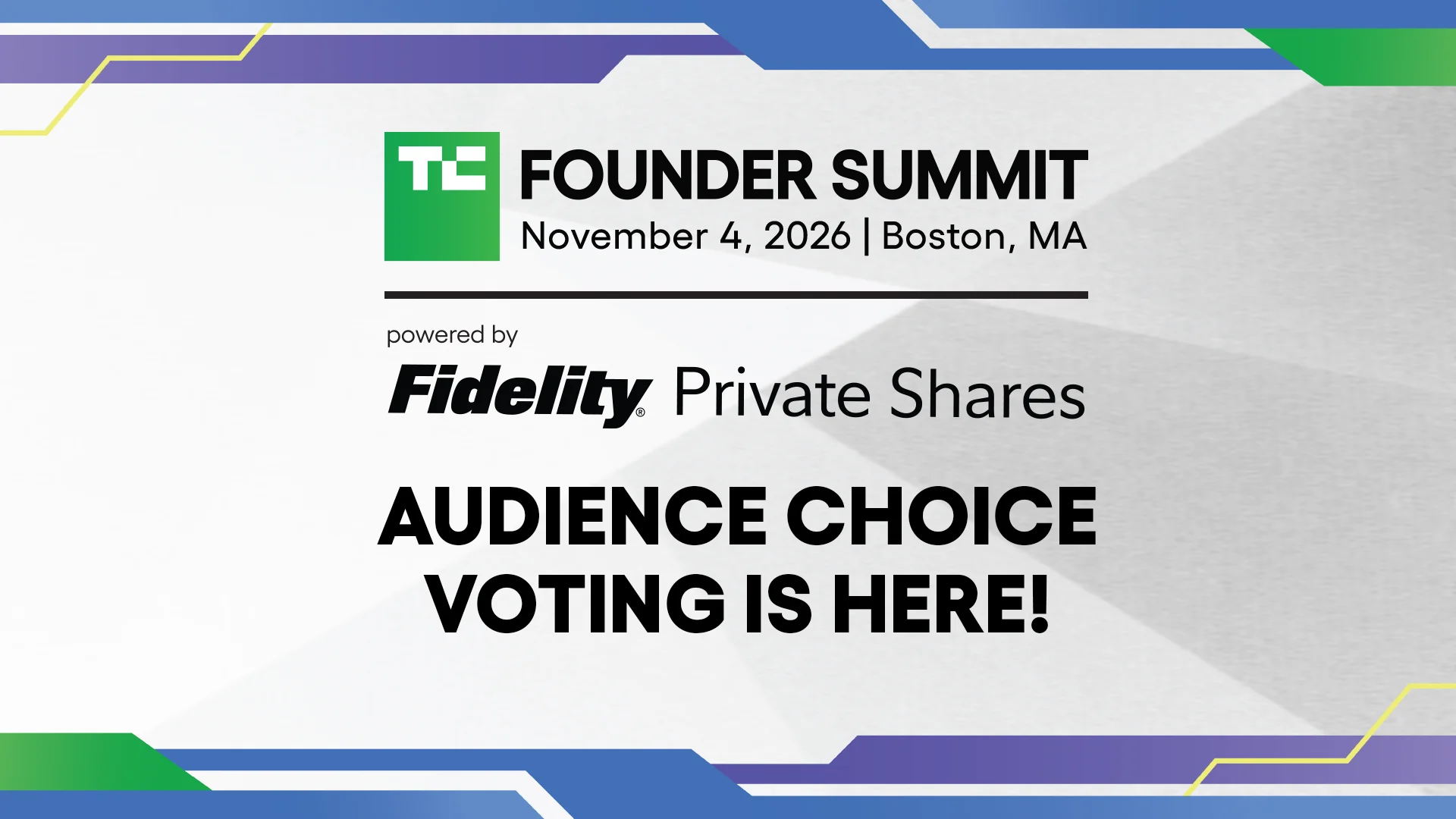 Editors Step Aside: Readers Will Vote TechCrunch Founder Summit's Audience Choice Sessions Onto the Stage